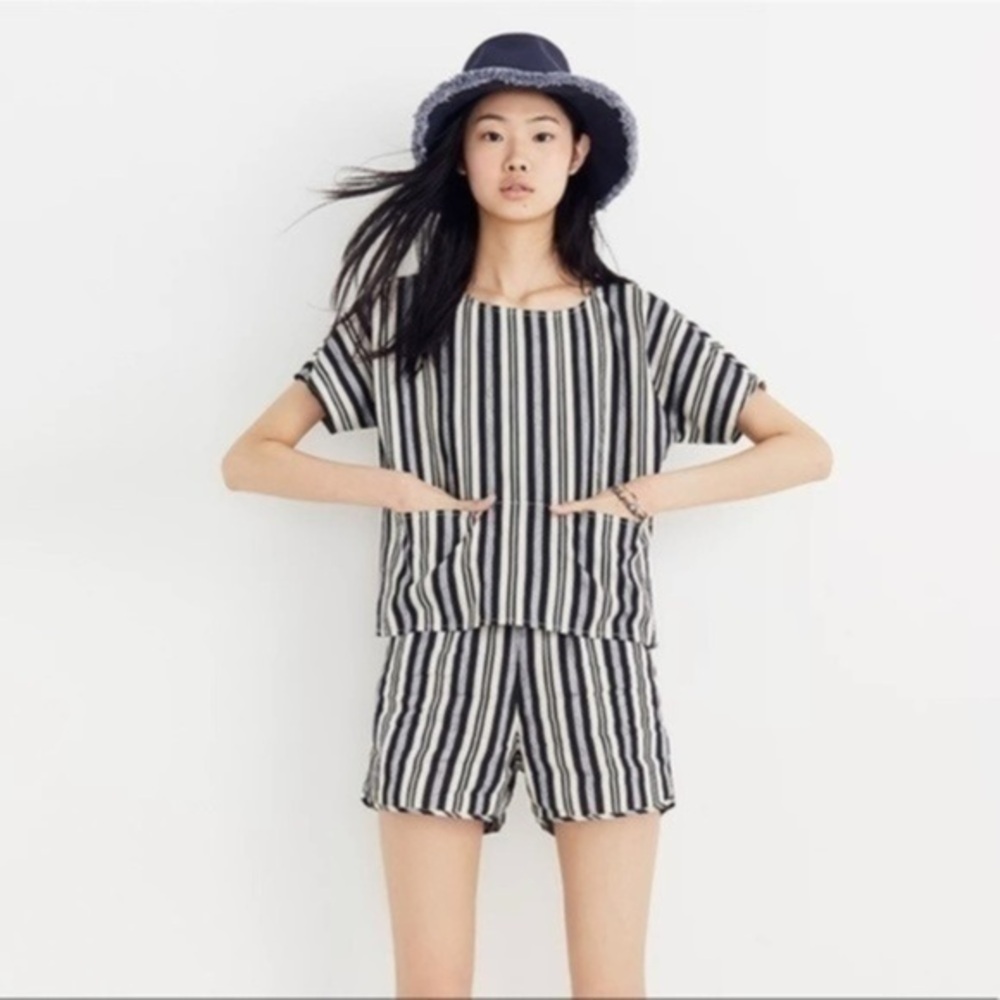 Madewell Boxy Top in Evelyn Stripe​​​​​